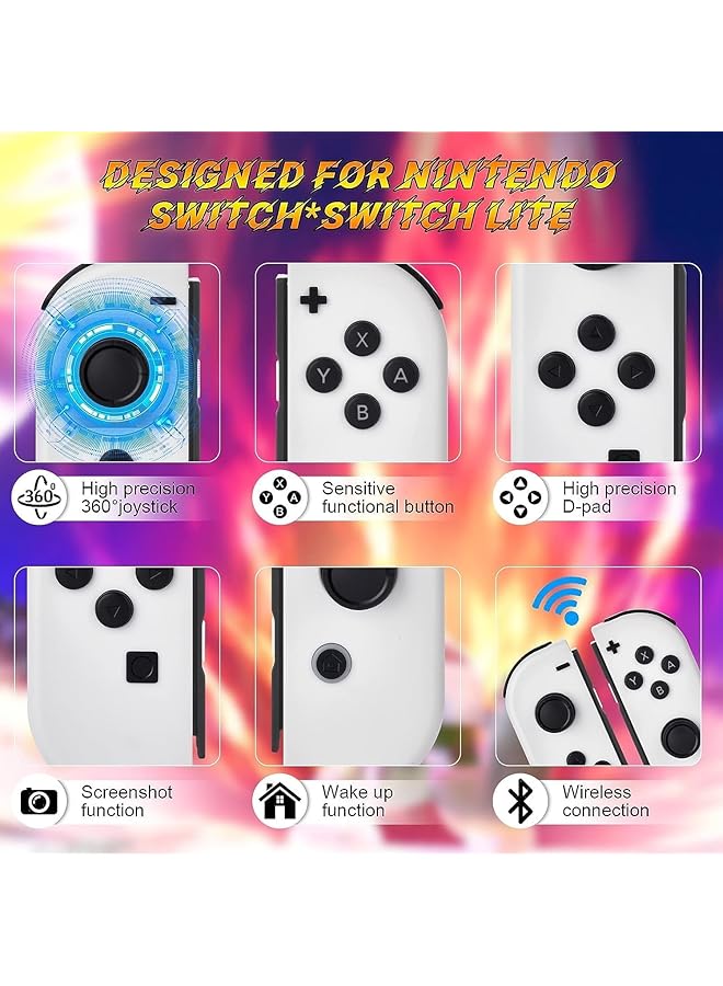 Maxstyle Joy Con Controller Compatible With Nintendo Switch/Lite/Oled Replacement For Switch Joy Pad Wireless Controllers Support Dual Vibration/Wake Up/Motion Control - Image 3