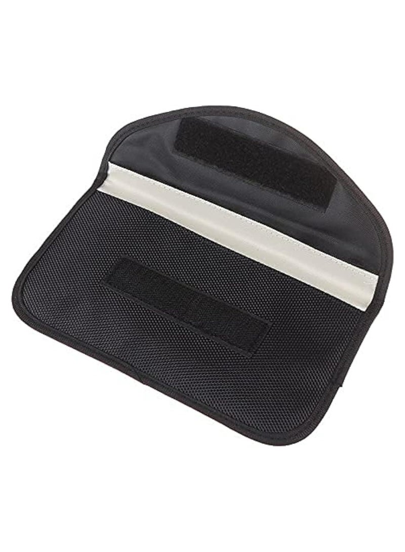 SOLDOUT Signal Blocking Faraday Bag Anti-Radiation, Anti-Hacking, Anti-Tracking Spying For Cell Phones, RFID, Car Key FOB, EMF Protection Case Cover (Black) - Image 1