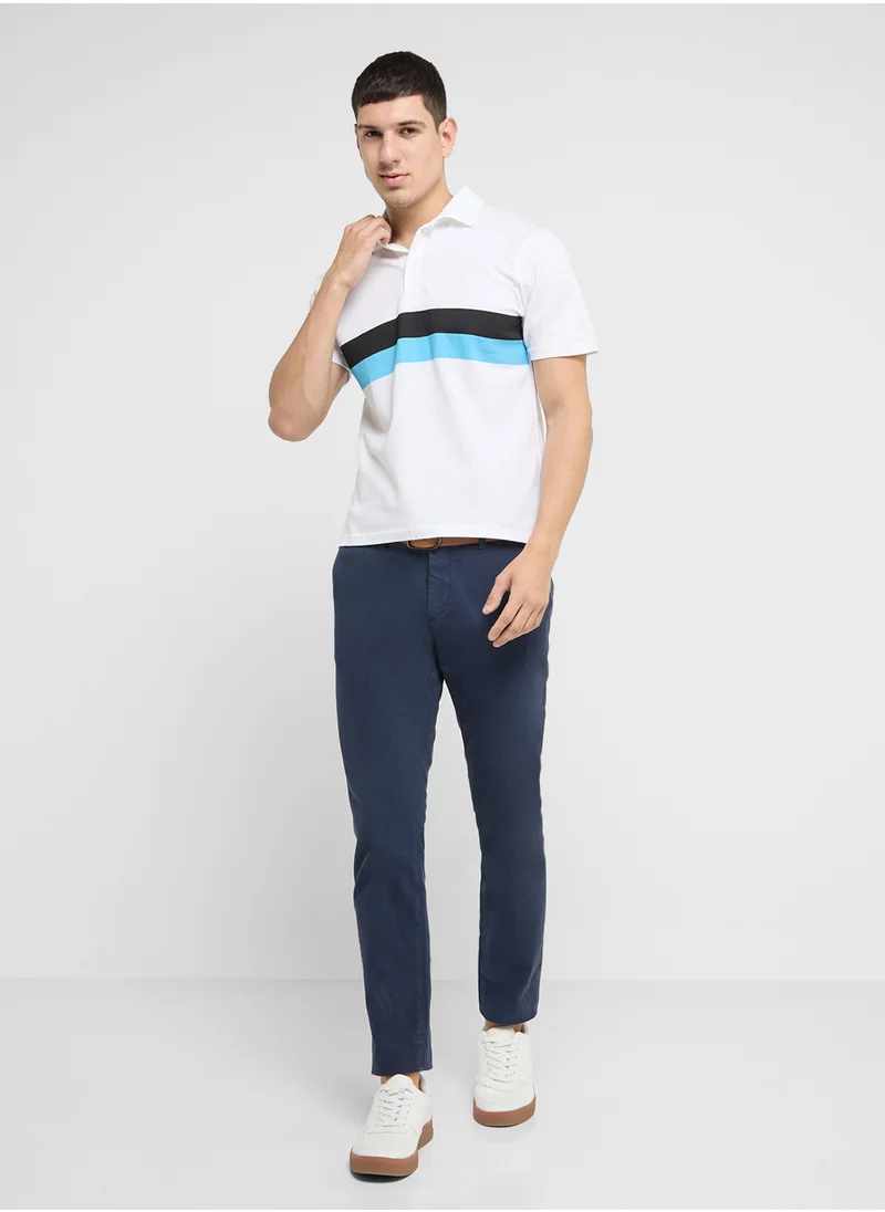 روبرت وود Essential  Colorblock Polo Shirts