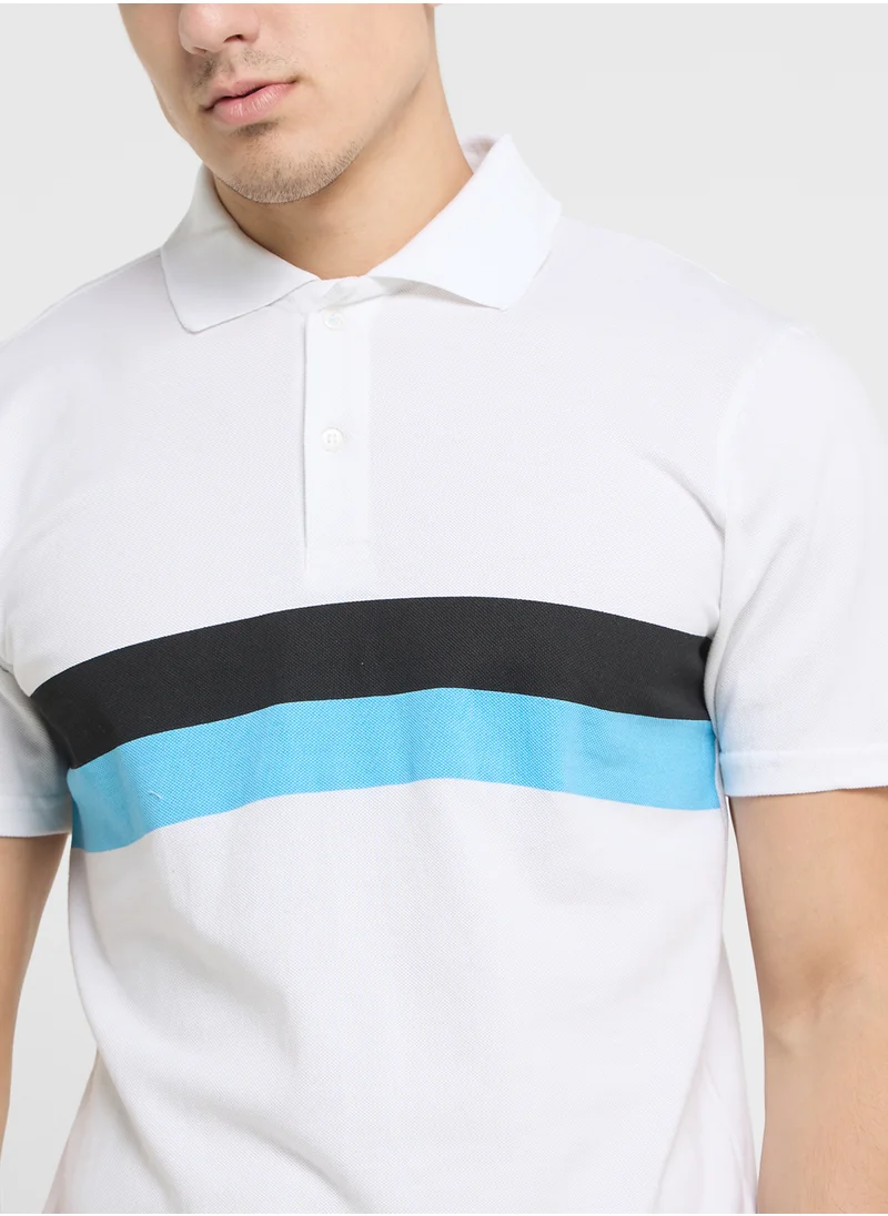 روبرت وود Essential  Colorblock Polo Shirts