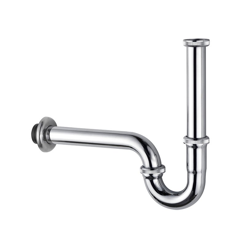 ZM Brass 114 Ptrap Pipe Adjustable Height Sink Waste Drain Kit Chrome