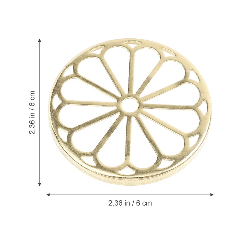 Hollow Design Pure Copper Incense Holder Rack For Aromatherapy Home Fragrance Meditation - Image 3