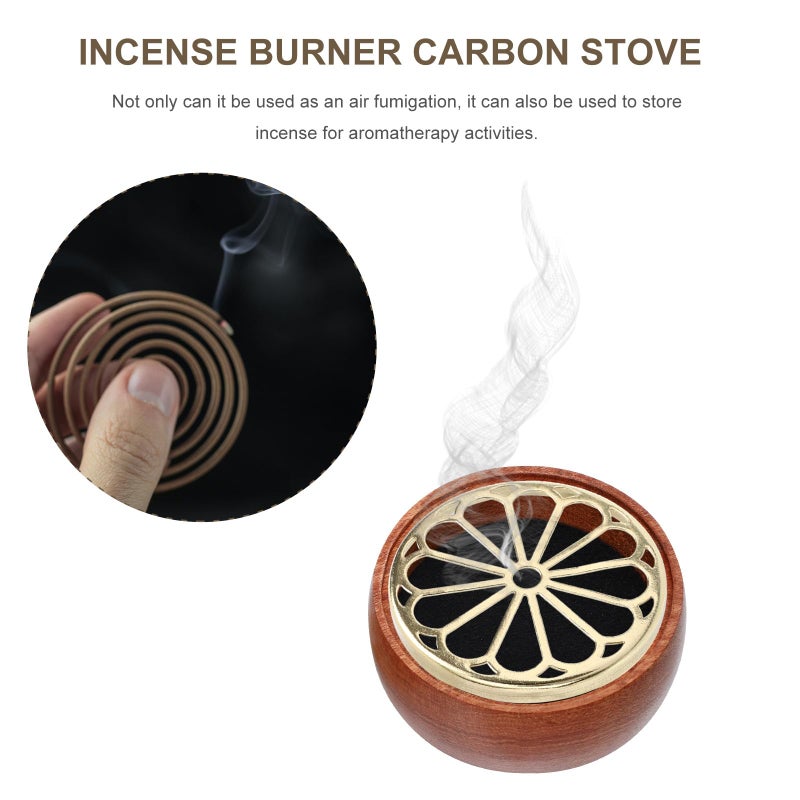 Hollow Design Pure Copper Incense Holder Rack For Aromatherapy Home Fragrance Meditation - Image 4