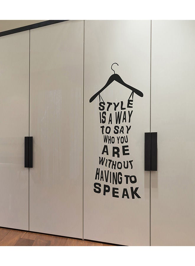 NIBEMINENT Quotes Design Wall Decals Black 100x50centimeter 