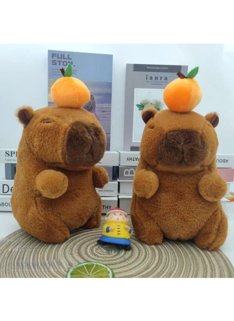 Labubu Labu Horror Smile Animal Plush Doll 8 Inch Grasp Machine Doll Bubble Labu Rabbit 9 Inch-Color:Persimmon Capybara-Height:(minimum Order Is 20 Pieces Per Style)