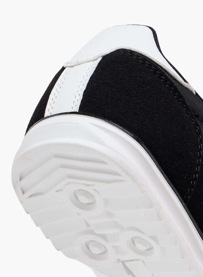 Dash Girls Panelled Sneakers with Hook and Loop Closure