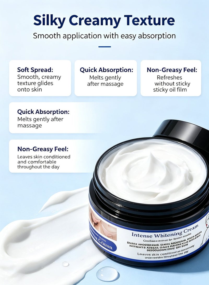 MOOYAM Whitening Cream - Black Spot Correction Underarm whitening Cream, Skin Care Cream, Whitening Face Cream, Suitable For Armpit, Knee, Elbow, Inner Thigh, Female And Male Private Parts -100G - Image 5