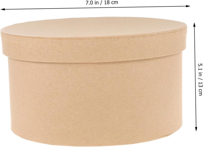 Garneck Oval Baking Box for Cookies and Desserts Kraft Paper DIY Cookie Container Handicraft Box with Stylish Design Bakery Supplies for Parties and Sharing - Image 4
