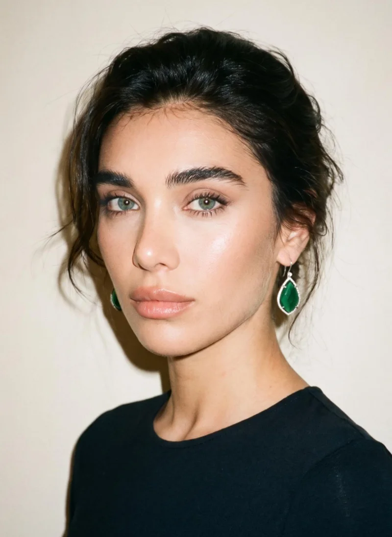 AMIE Dubai Green Earrings with green stones for Women | Best Price UAE