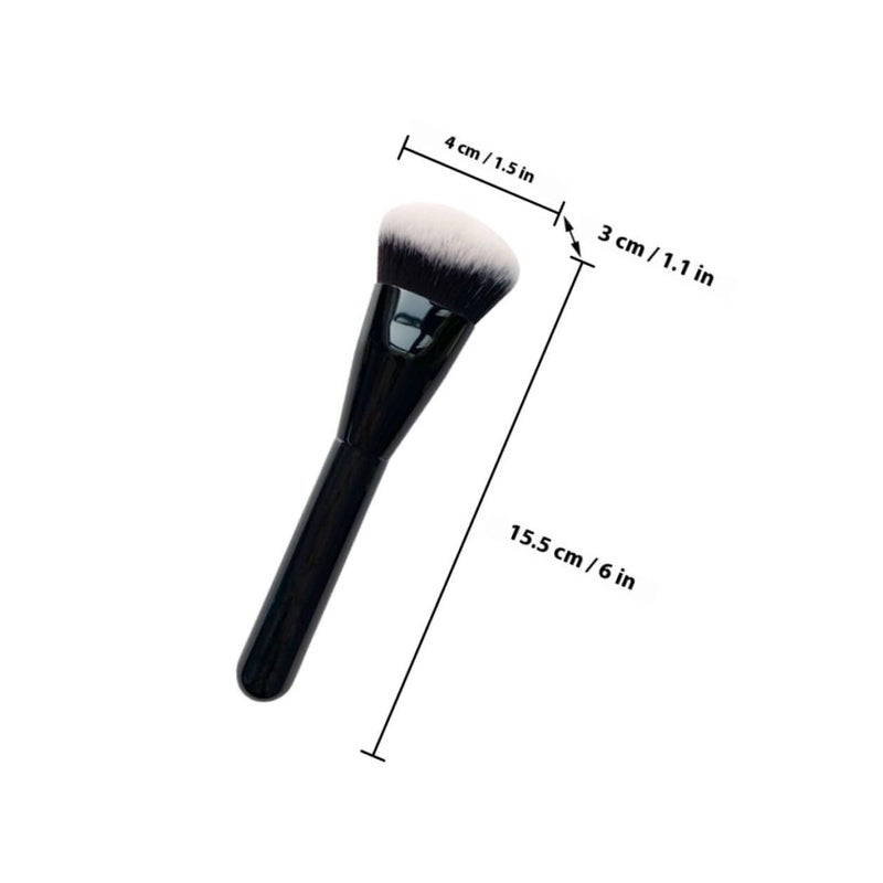 Small Angled Foundation Brush For Liquid Cream Makeup Application - Image 3