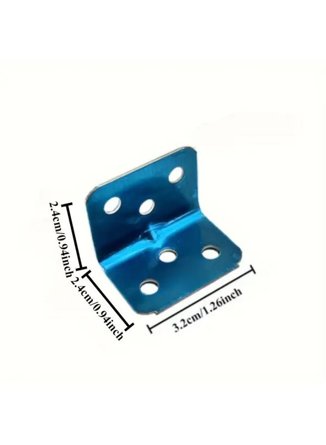 Multifunctional Stainless Steel Angle Code Bracket 90 Degree Right Angle L Shape Silvery 5pcs - Image 2