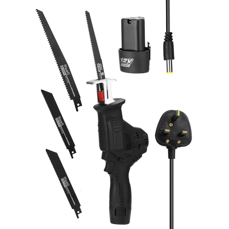 12V Portable Multifunctional Reciprocating Saws Outdoor Saber Saw Electric Power Tools for Cutting Wood Iron Sheet Plastics - Image 1