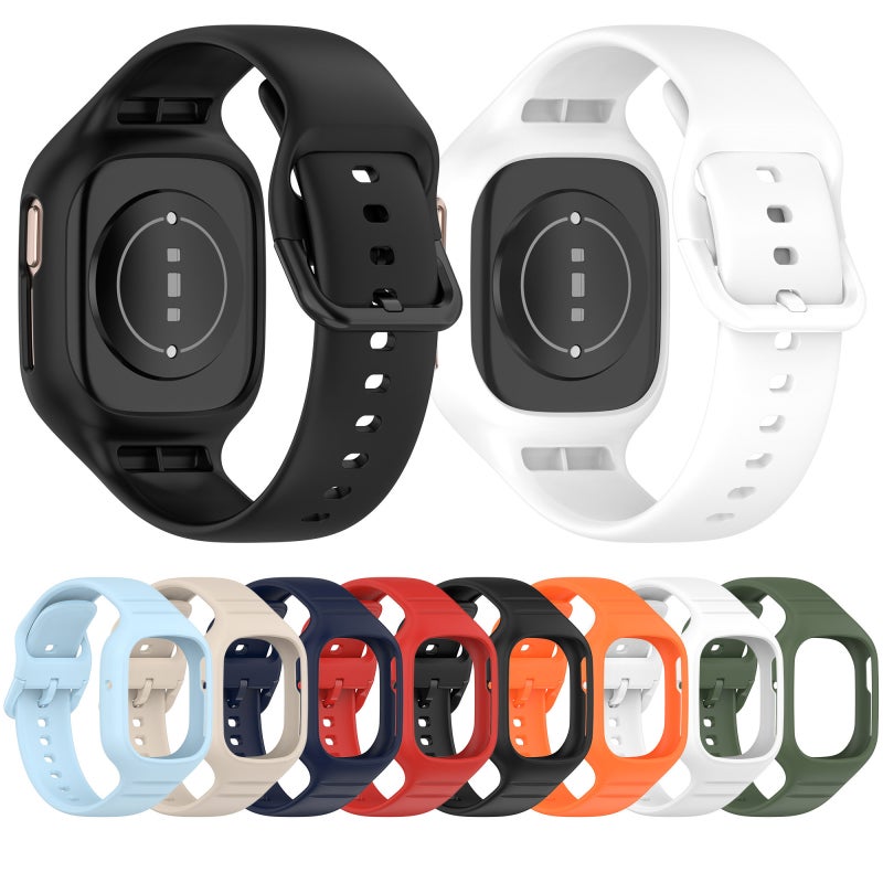 إيروريكس سوار ساعة For Honor Watch 4 المتكامل المصنوع من السيليكون والمغلق بالكامل (أزرق فاتح) - Image 4