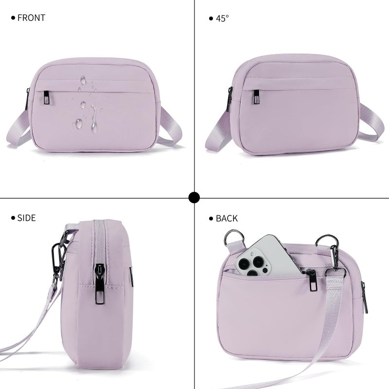 MAXTOP Small Crossbody Bags for Women with Detachable Strap Fanny Packs for Women Sling CellPhone Purse for Travel Casual Walking(Lavender Purple) - Image 4