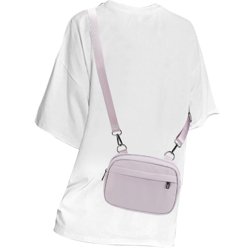 MAXTOP Small Crossbody Bags for Women with Detachable Strap Fanny Packs for Women Sling CellPhone Purse for Travel Casual Walking(Lavender Purple) - Image 1