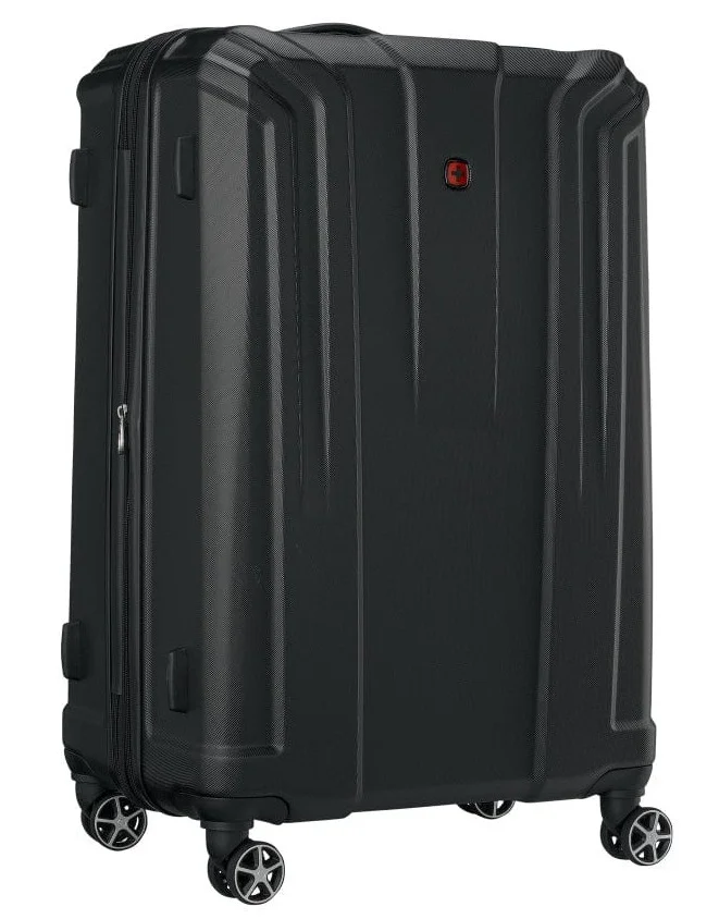 فيجنر حقيبة سفر كبيرة بعجلات سوداء قابلة للتوسيع 77 سم