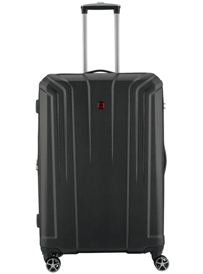 فيجنر حقيبة سفر كبيرة بعجلات سوداء قابلة للتوسيع 77 سم