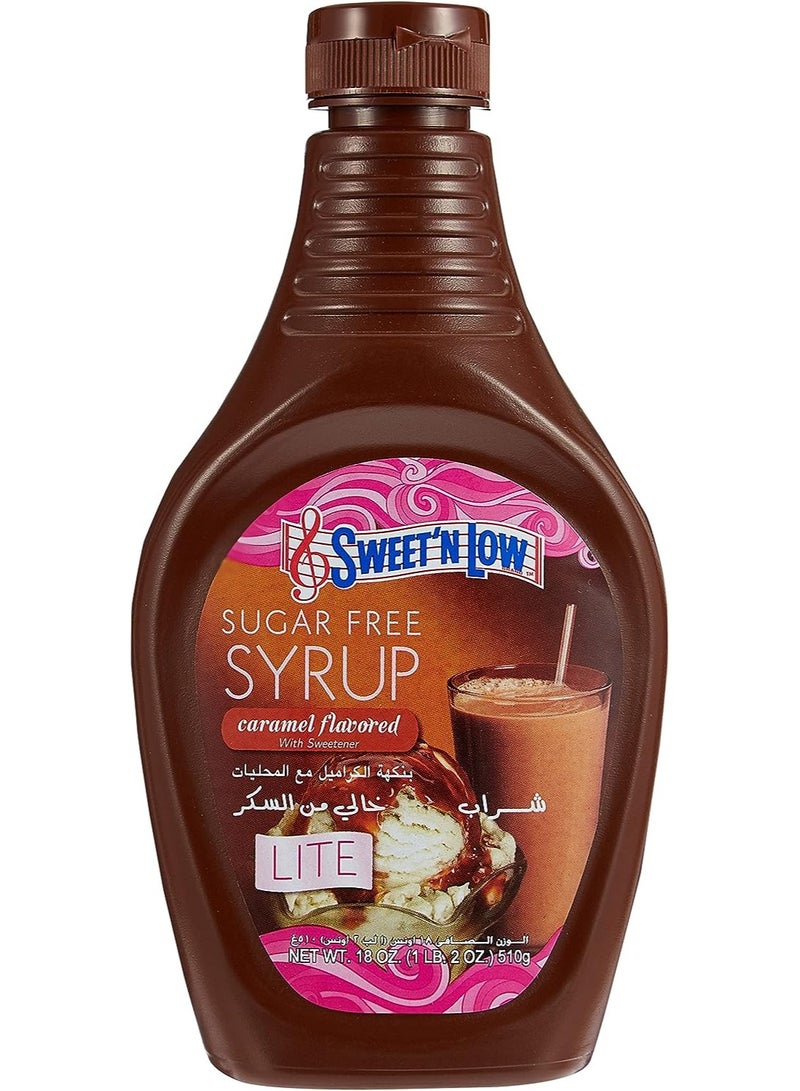 SWEET'N LOW Sugar Free Syrup Caramel Flavored With Sweetner Lite 510 G - Image 1