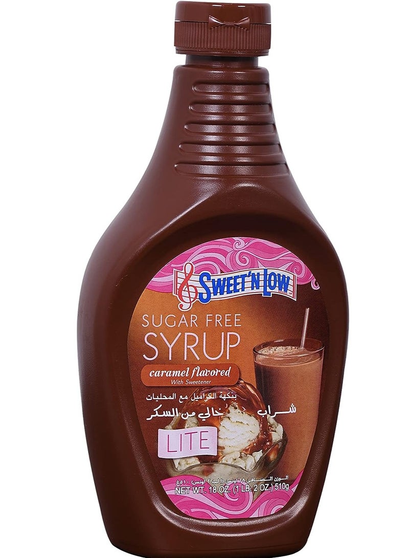 SWEET'N LOW Sugar Free Syrup Caramel Flavored With Sweetner Lite 510 G - Image 2