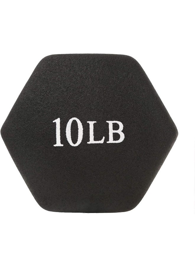 Sunny Health & Fitness - Sunny Health & Fitness Neoprene Coated Hex Shaped Dumbbell Non-Slip Fitness Weights for Home Gym Exercise, Full Body Workout Strength Building, Weight Loss, Sold in Pairs - Sizes - 2LB, 5LB, 8LB, 10LB - Image 1