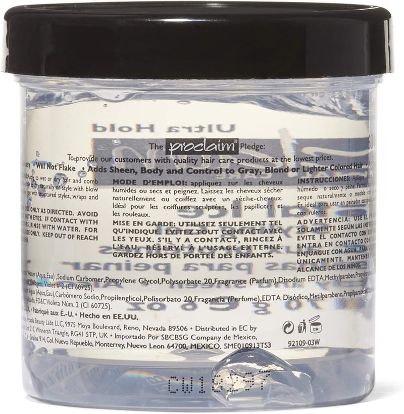 Proclaim Crystal Ice Protein Styling Gel - Ultra Hold for Maximum Body and Shine, 170g - Image 3