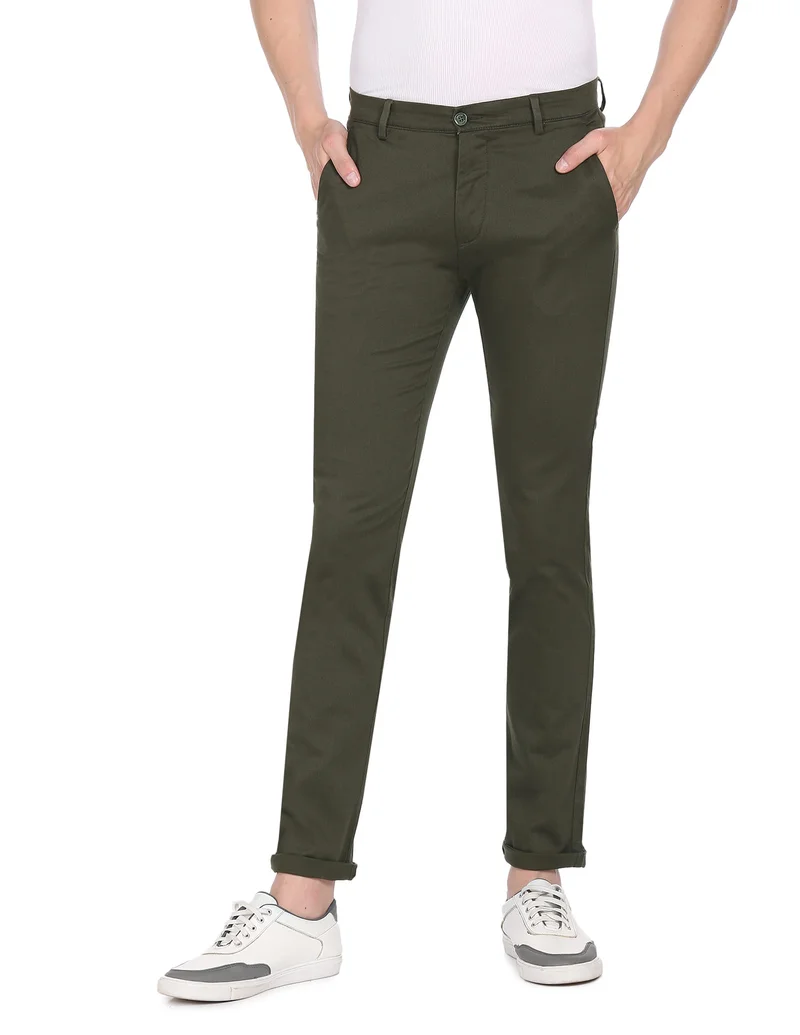 Jackson Skinny Fit Printed Trousers