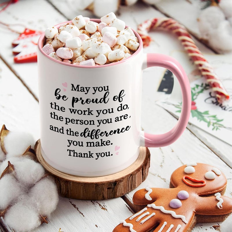 Maustic Thank You Gifts for Women, Employee Appreciation Gifts, Gift Idea for Teacher Nurses Friends Coworker Bosses, May You Be Proud Coffee Mug, 11 Oz - Image 3