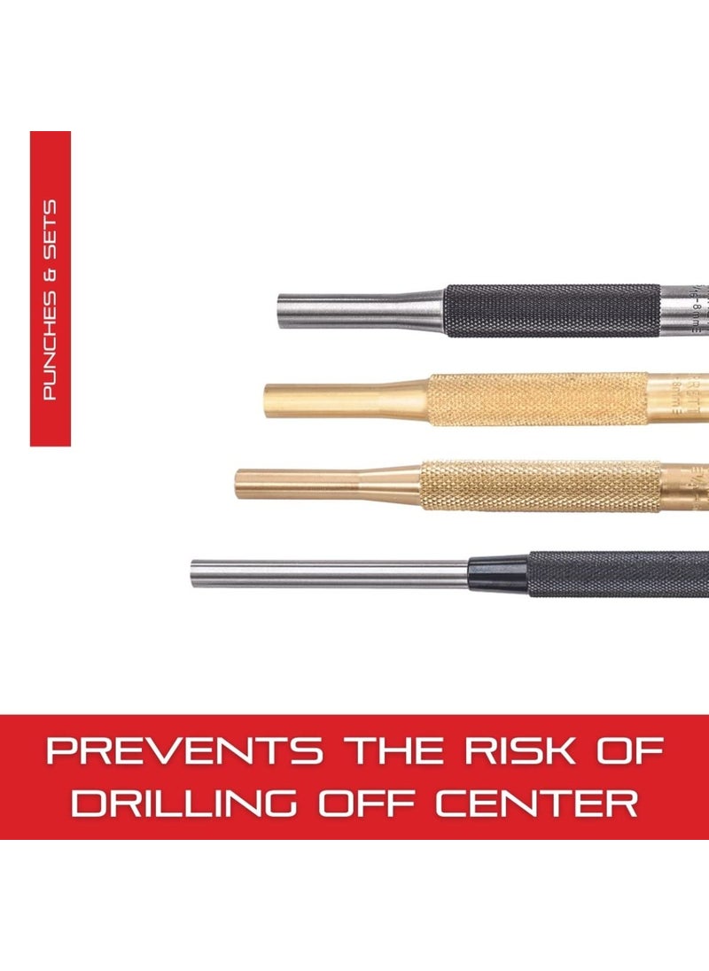 Starrett Starrett Hinge Locating Automatic Center Punch with Adjustable Stroke  125mm Length 16mm Diameter Tapered Point  819  - Image 4