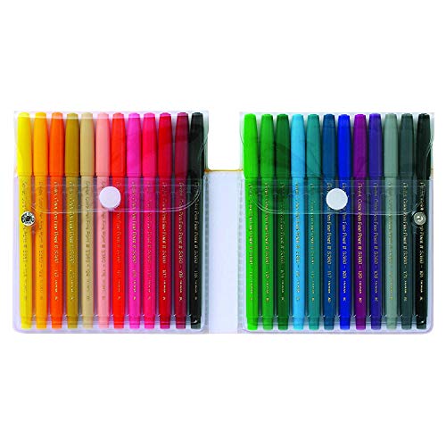 Pentel Color Marker Set, Fine Fiber Tip, Assorted Colors, Set of 24 - Image 2