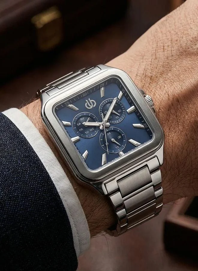 Bigotti Bigotti - Raffinato Men Watch | Stainless SteelBrass Case | Analog | Square Dial | Mineral Glass | Japanese Quartz | Water Resistant 50 Meters