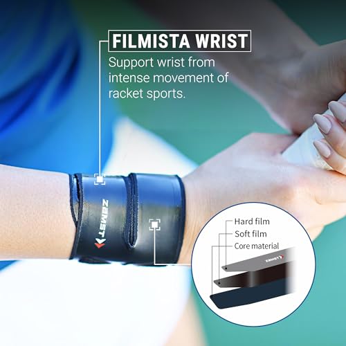 Zamst Filmista Unisex Adult Wrist Band - Black, FR: S (Manufacturer's Size: S) - Image 2