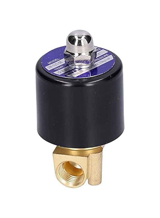 Electric Solenoid Valve, 2W-025-08 Brass Direct Acting Small NC Magnetic Valves for Water for Air for (DC24V)  - Image 1