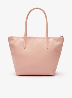 LACOSTE Women's L12.12 Concept Fashion Versatile Large Capacity Zipper Handbag Single Shoulder Bag Tote Bag Medium Light Pink  - Image 3
