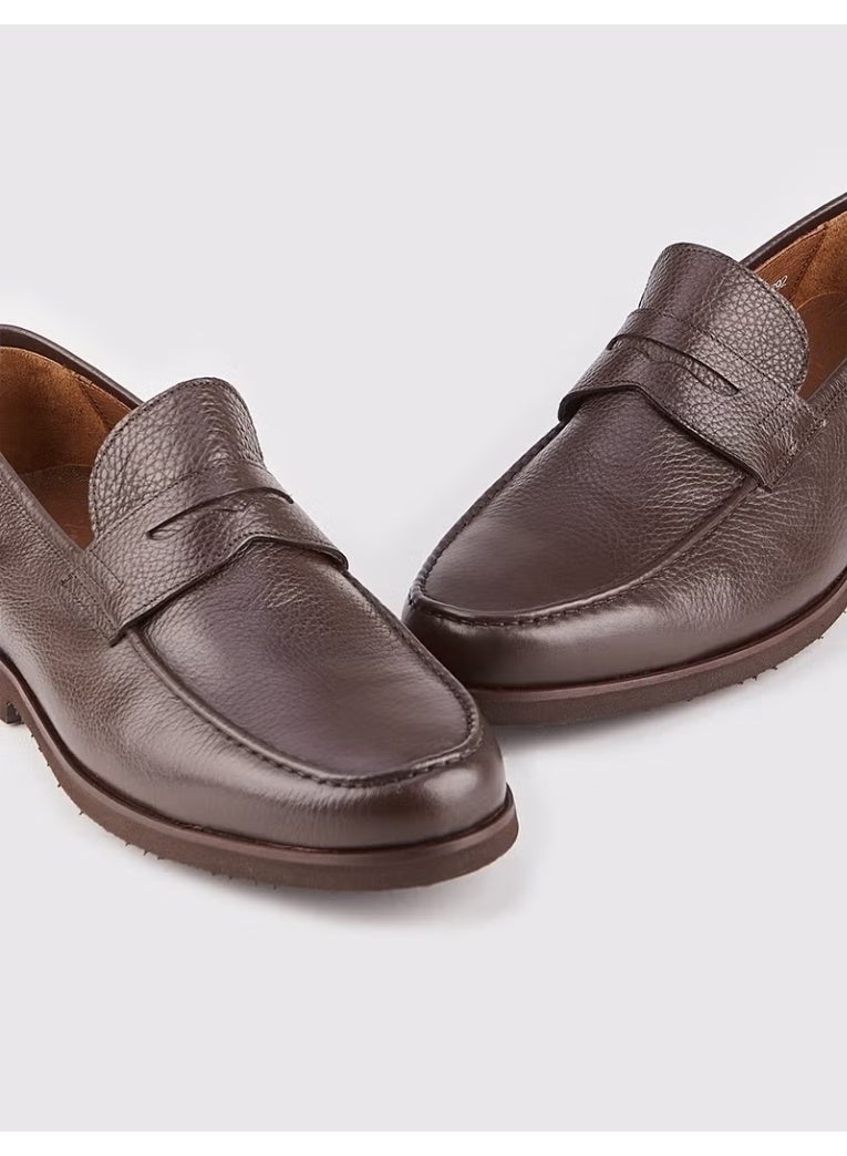 Cabani Leather Brown Men's Casual Shoes - Image 1