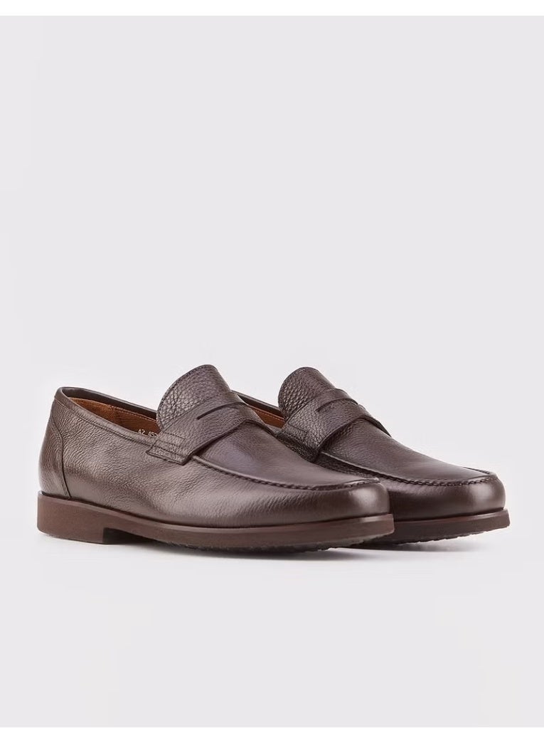 Cabani Leather Brown Men's Casual Shoes - Image 3