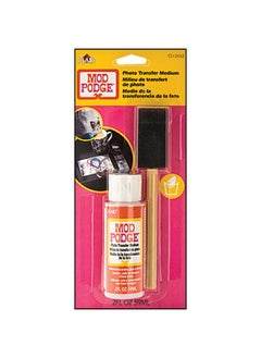 Mod Podge Ft Mod Podge Photo Transfer Medium W/Foam Brush 2 Ounces Carded  - Image 1