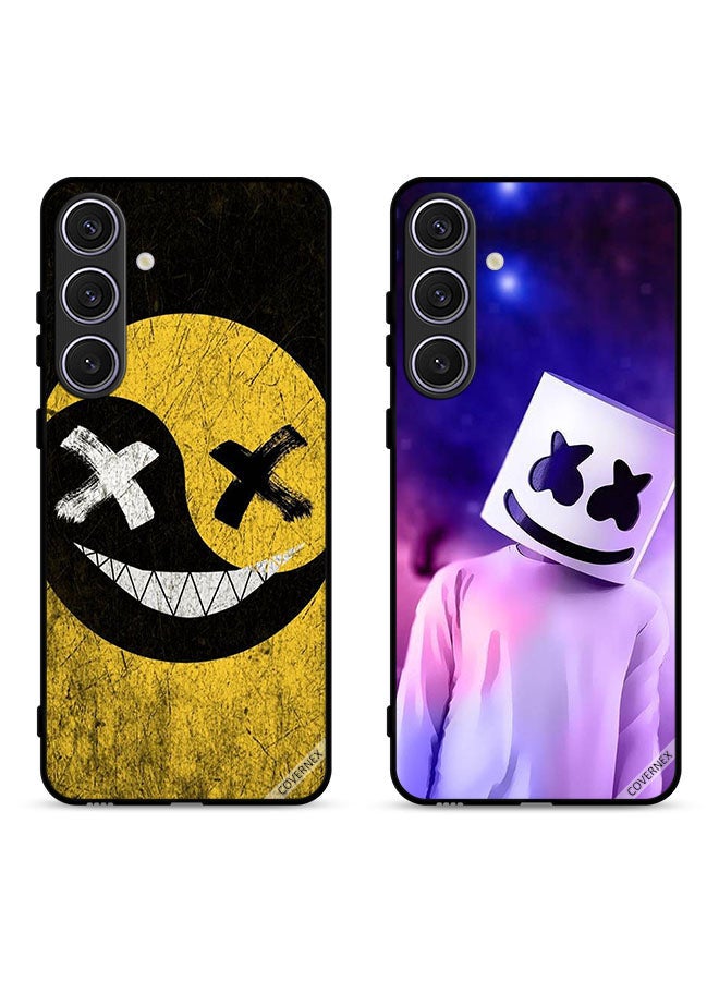 Covernex Two Cases For Samsung Galaxy S23 FE 5G Protective Covers Marshmallow Head and Marshmallow Face - Image 1