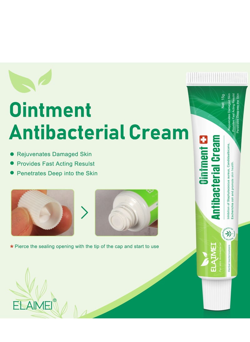 Elaimei Herbal antibacterial cream for Candida albicans, Escherichia coli, skin itching, mosquito bites (15g)  - Image 5