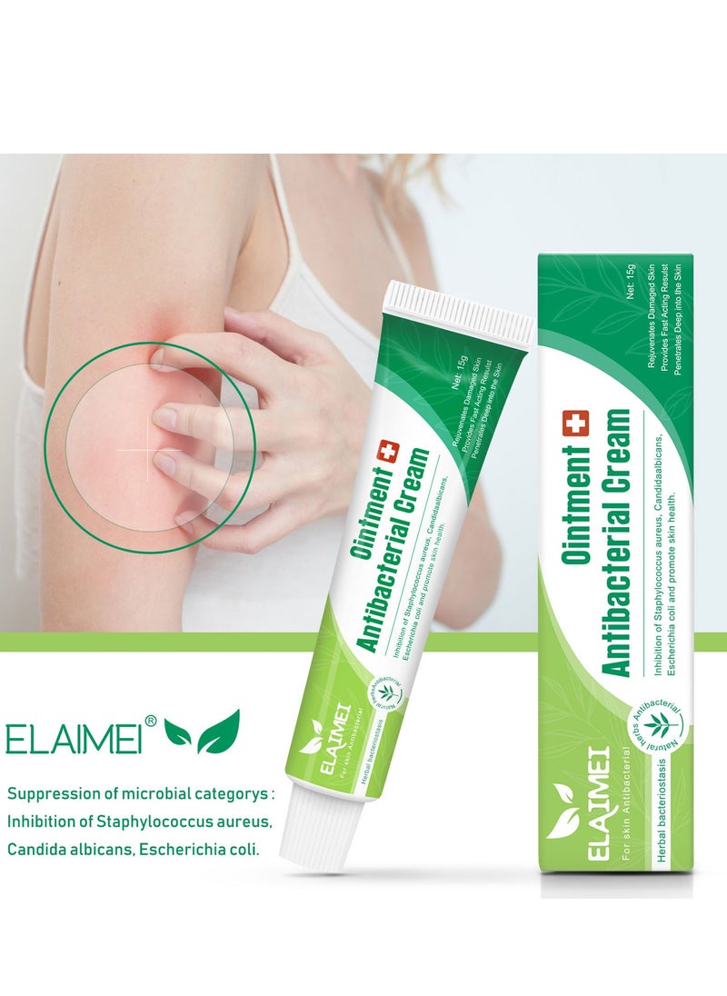 Elaimei Herbal antibacterial cream for Candida albicans, Escherichia coli, skin itching, mosquito bites (15g)  - Image 2