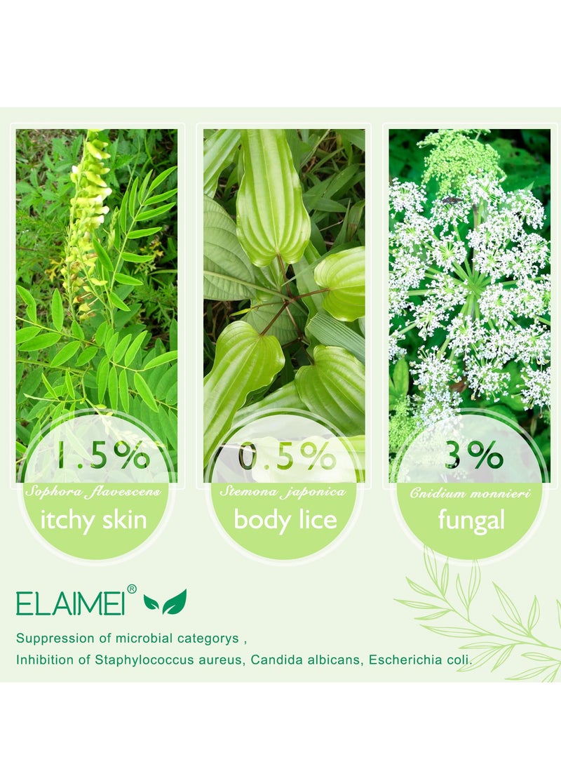 Elaimei Herbal antibacterial cream for Candida albicans, Escherichia coli, skin itching, mosquito bites (15g)  - Image 4