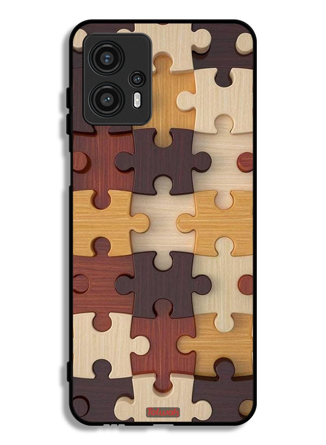 Tolwak Motorola Moto G13 Protective Case Cover Wooden Pattern - Image 1