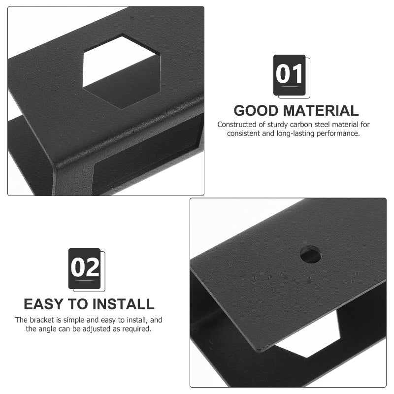Black Metal Keyboard Holder And Laptop Mount Hidden Shelf Stand For Workspace - Image 4