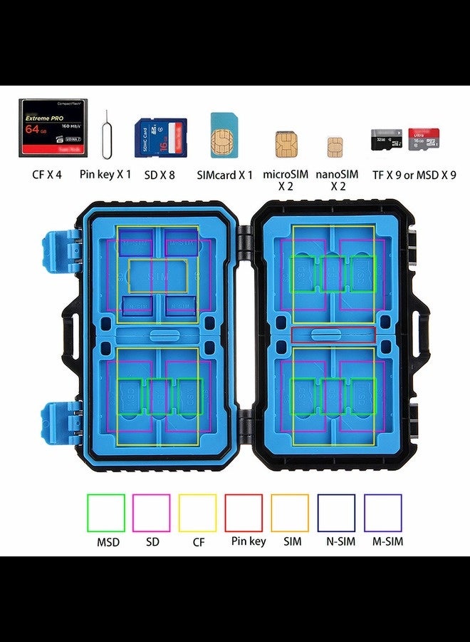 PULUZ 27 In 1 Waterproof Storage Card Box Compatible With Cf/sd/tf/sim Card, Sand And Dust Resistant Portable Storage Box (Card Needs To Be Purchased Separately)  - Image 4