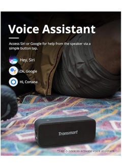 Tronsmart Tronsmart T2 PLUS Portable Speaker, Waterproof Bluetooth speaker, with 24 Hours Playtime, IPX7 Waterproof Wireless Bluetooth 5.0 Speaker, Voice Assistant, Built-In Mic for Phone Outdoor, Alexa  - Image 5