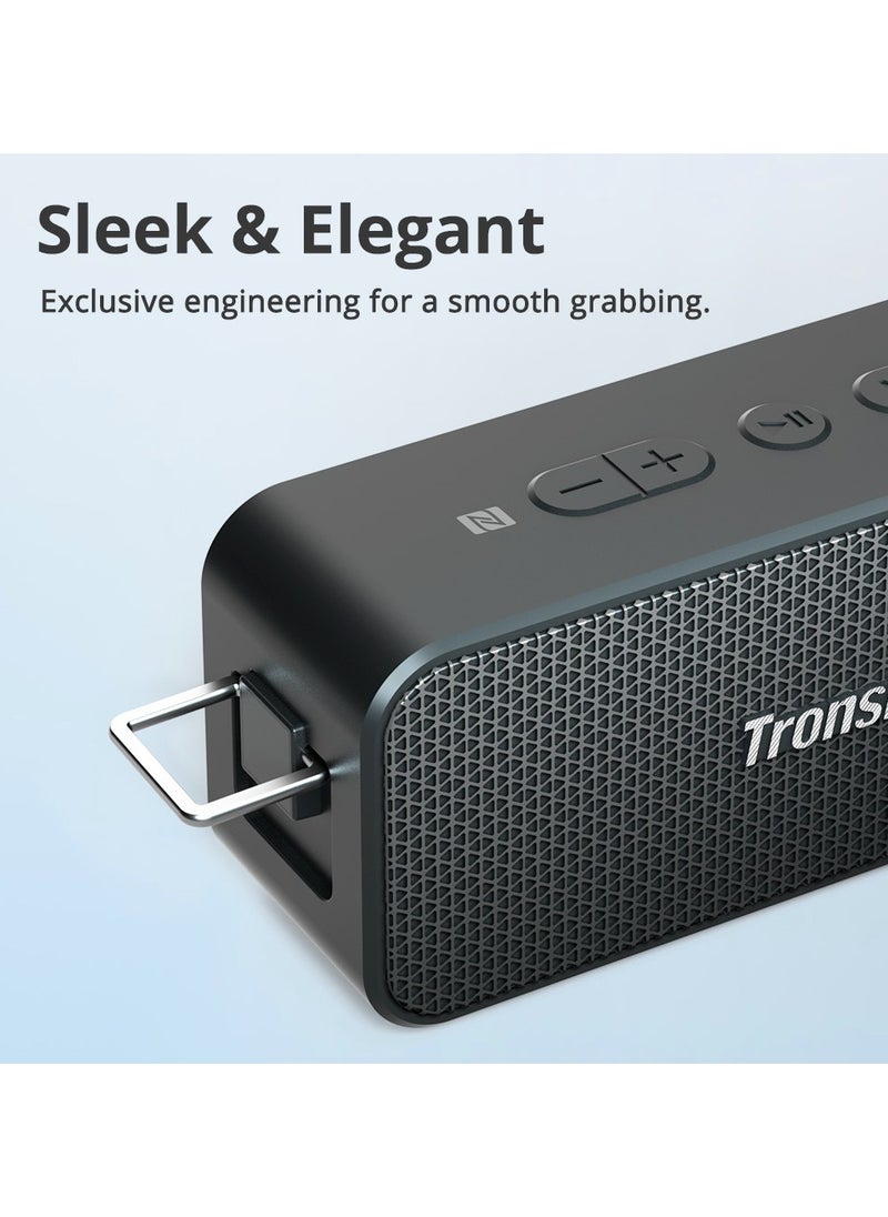 Tronsmart - Tronsmart T2 PLUS Portable Speaker, Waterproof Bluetooth speaker, with 24 Hours Playtime, IPX7 Waterproof Wireless Bluetooth 5.0 Speaker, Voice Assistant, Built-In Mic for Phone Outdoor, Alexa - Image 1
