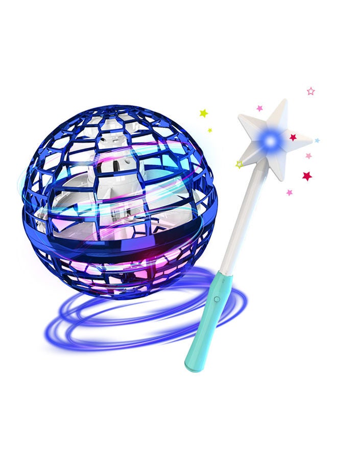 NIBEMINENT Flynova Pro Flying Ball Boomerang Spinner with Dynamic RGB Lights and Stick Control 20.5x2.65x8.1cm - Image 1