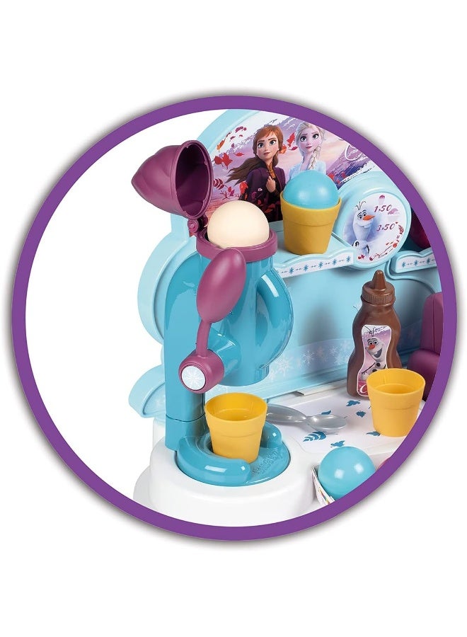 Smoby Frozen Ice Cream Stand Cash Register For Kids 22 Accessories + 1 Olaf Figurine - Image 4