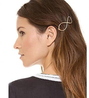 FAVELA Korean Style Fachion Metal Geometric Design Barrettes Hair Clips Pins | Stylish and Comfortable Unique Shape Hairpin Hair Accessories Jewellery Set for Women's and Girls (Pack of 12) - Image 2