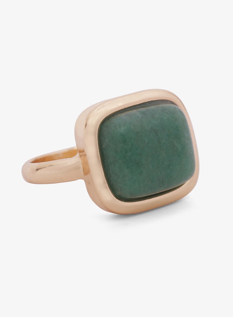 ايلا ليمتد اديشن خاتم ذهبي مزين بالجواهر السميكة - Image 1