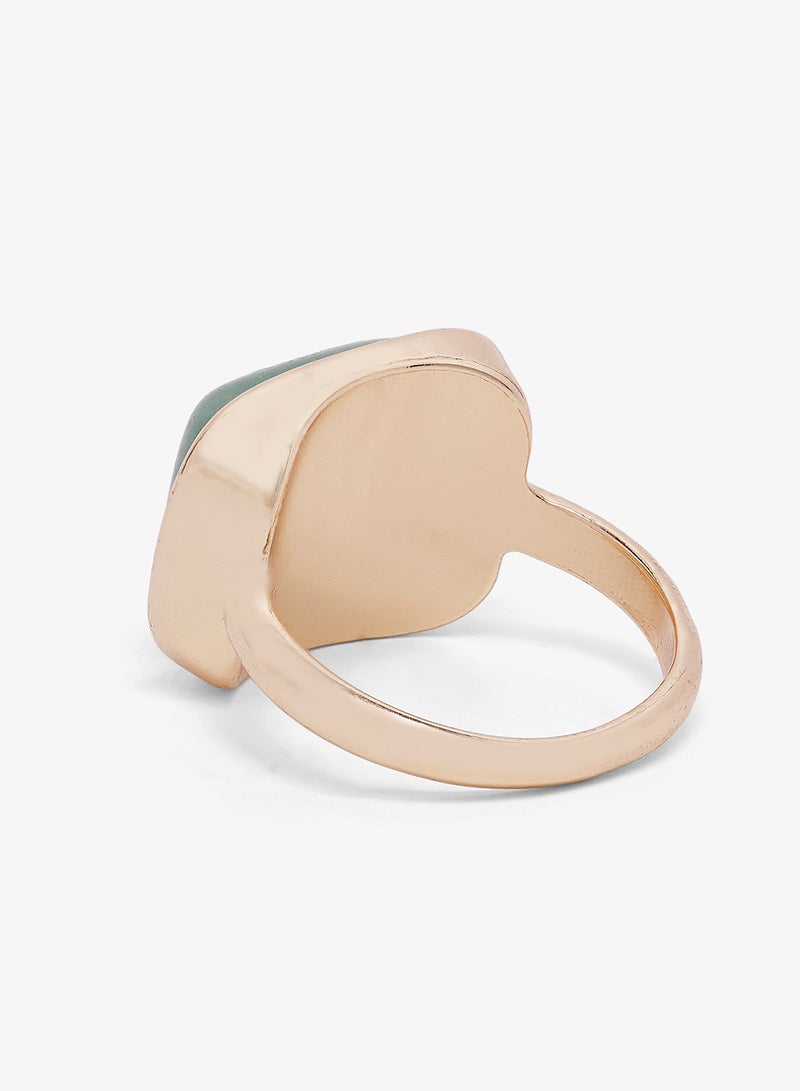 ايلا ليمتد اديشن خاتم ذهبي مزين بالجواهر السميكة - Image 3